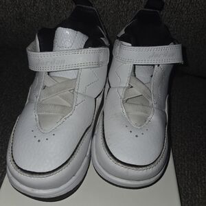 Jordan Kids White and Black Sneakers